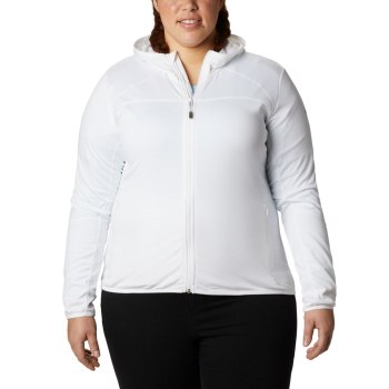 Columbia Baker Valley Hooded Fleece, Chamarras Blancos Para Mujer | 208354-UKV